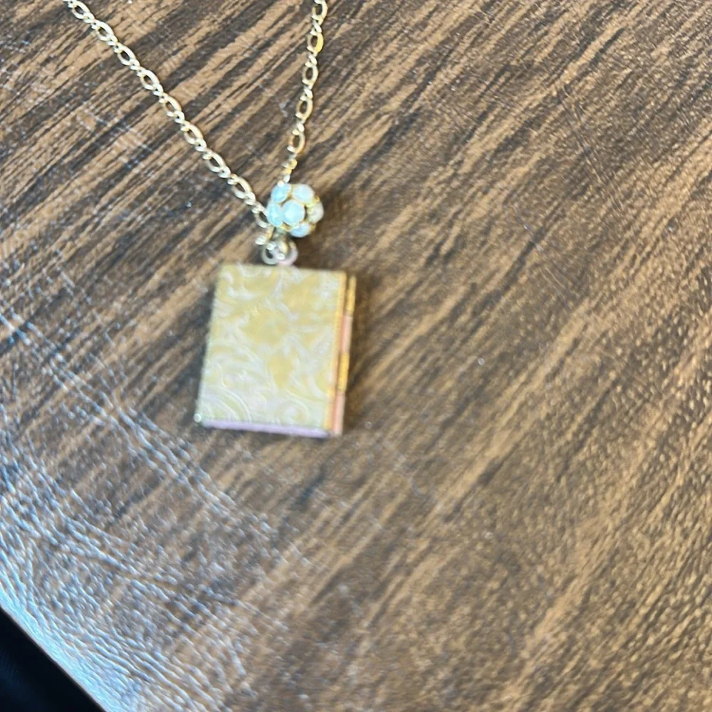 Lenora Dame Scottie Vintage Locket Necklace- on hold for lavender bee - Picture 6 of 8